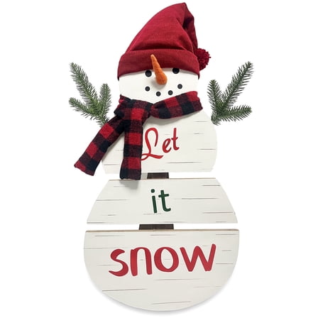 Christmas Snowman Porch Sign, Standing Snowman Christmas Welcome Sign, Holiday Party, Outdoor And Indoor Christmas Decorations, Wooden Ornaments, Three-dimensional Ornaments