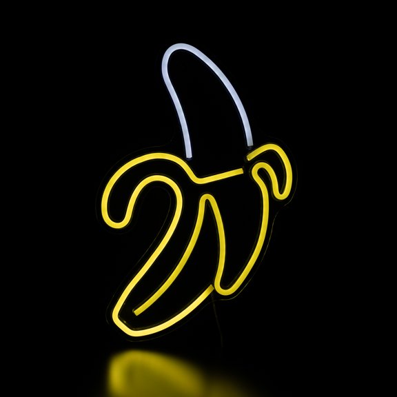Northlight LED Banana Neon Lighted Wall Art - 18" - Yellow
