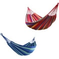 thumbnail image 2 of Portable Indoor/Outdoor Hanging Garden Canvas Hammock Canvas Bed Camping Hanging Porch Backyard Swing Chair Travel, 2 of 7