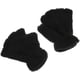 thumbnail image 2 of Guantes de pata de gato sin dedos, de piel sintética y felpa, cálidos guantes de medio dedo para invierno, bonitos guantes de cosplay con pata de gato, guantes de felpa peludos para mujeres y niñas., 2 of 4