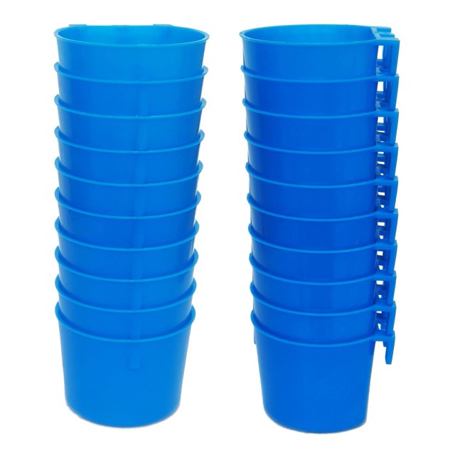 Comederos para pollos ORIBUKI, paquete de 20 unidades, colgantes, 240 ml