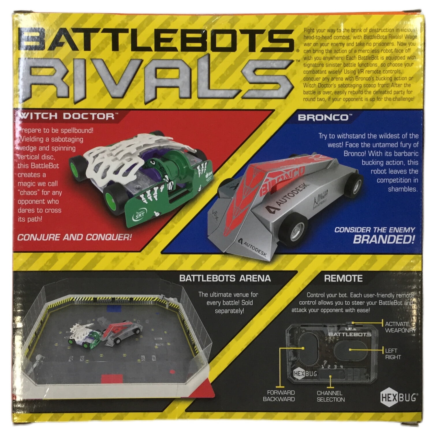 Hexbug Battlebots Rivals  Robot RC Remote 100% Complete Witch Doctor 