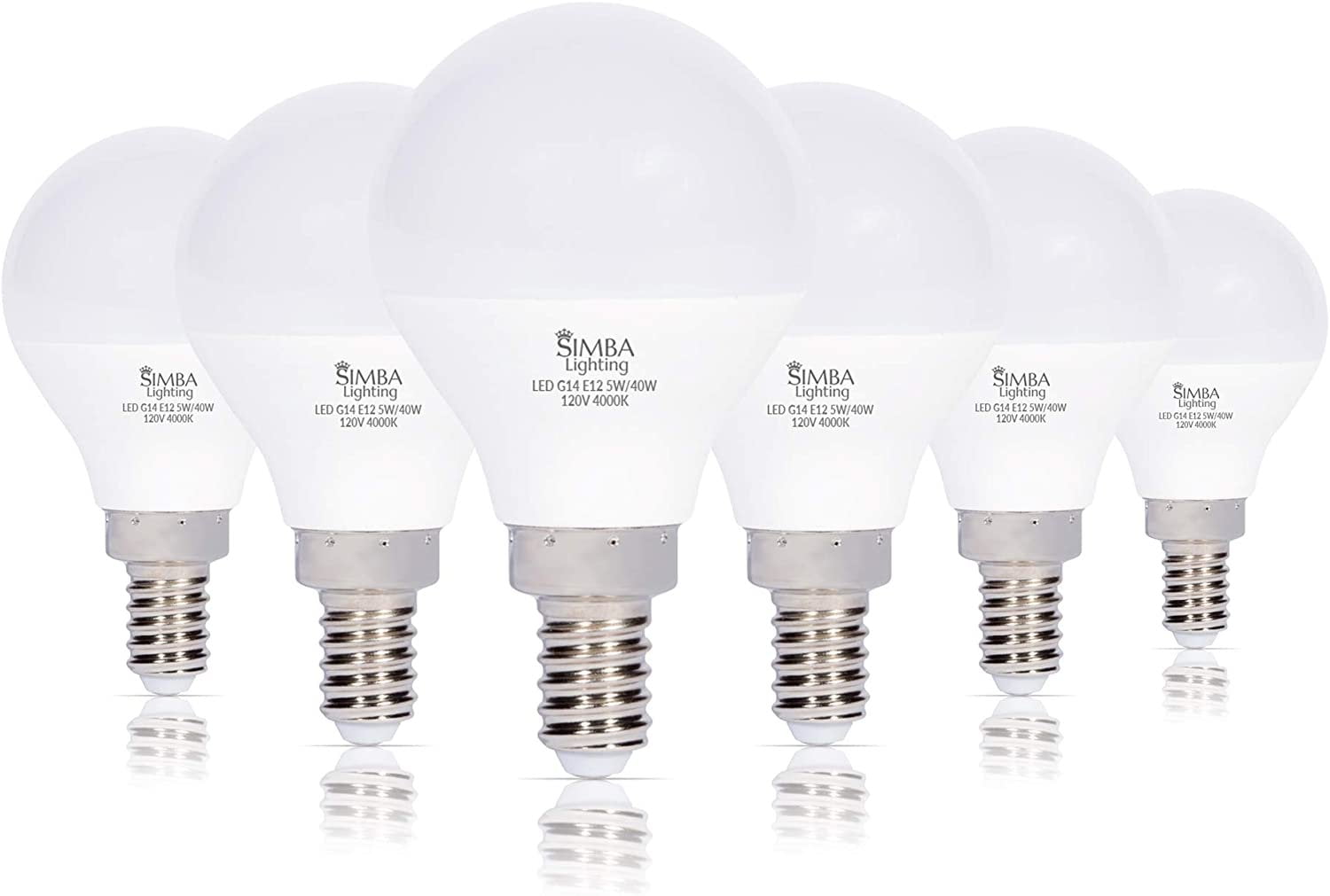 Lot of 10-110V AC 3W Warm White LED E12 Base Candelabra Candle Light Bulbs 