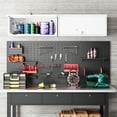 thumbnail image 2 of AUHUP Steel Wall Cabinet, Metal Wall Mounted Storage Cabinet Organizer for Garage, Office, Kitchen, White, 32"W x 14"H x 13"D, 2 of 7