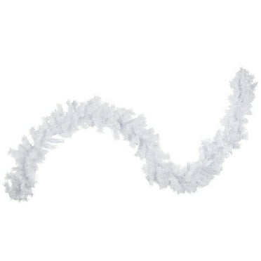 Northlight Icy White Iridescent Spruce Artificial Christmas Garland - 9' x 10" - Unlit