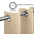 thumbnail image 2 of Easy-Going Luxury 2 Piece Solid Blackout, Room Darkening, Energy Efficient Curtains, 2 of 7
