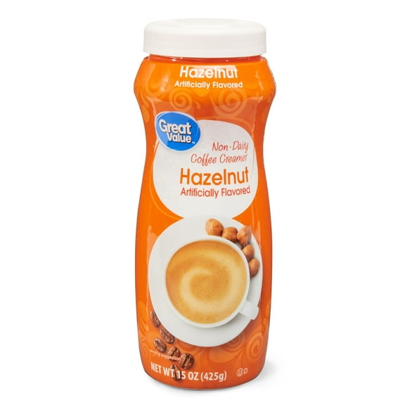 Great Value Non-Dairy Hazelnut Coffee Creamer, 15 oz