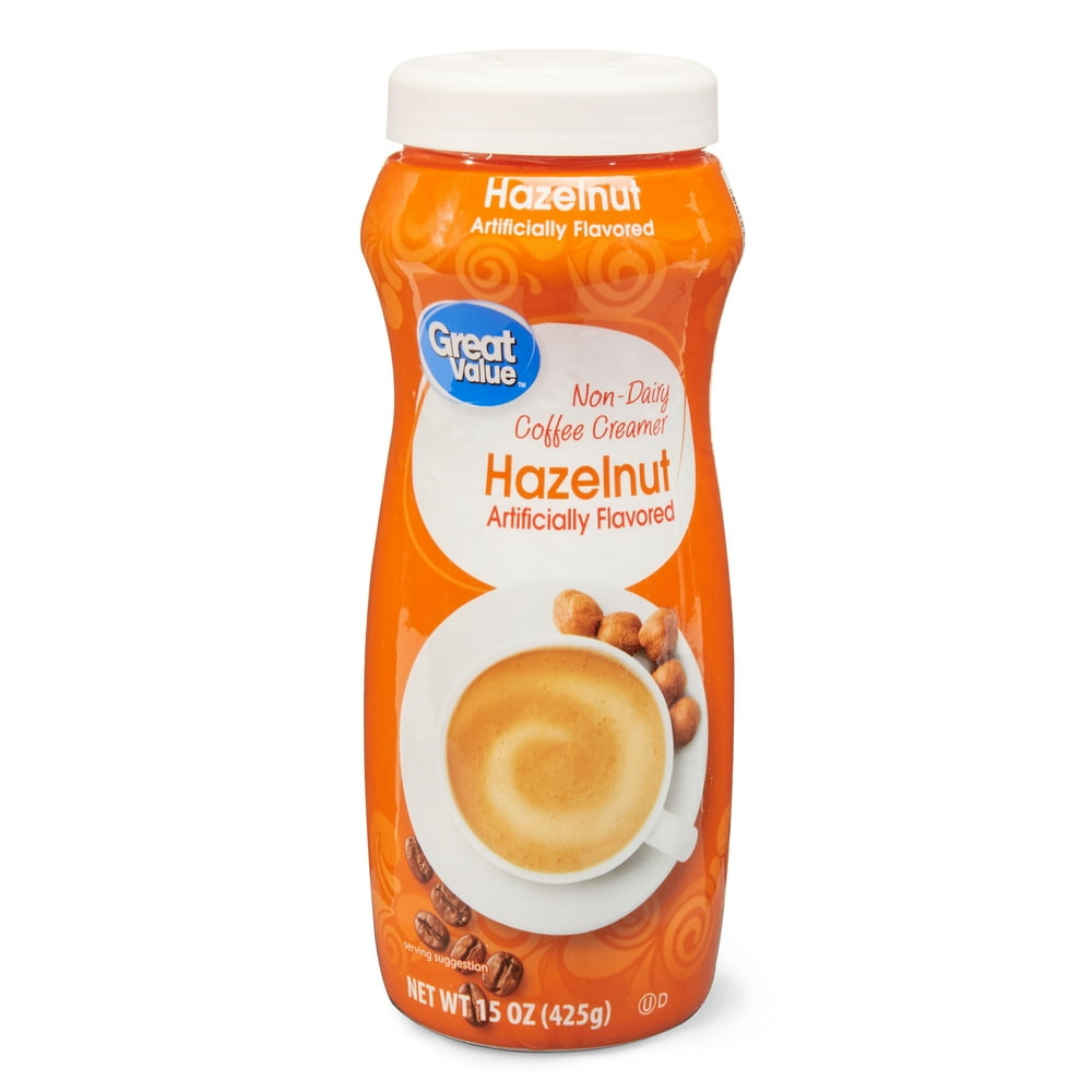 Great Value NonDairy Coffee Creamer, Hazelnut, 15 oz