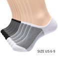 thumbnail image 3 of Huankd 4 Pairs No Show Socks Men, Low Cut Ankle Socks for Men Invisible Cotton Socks for Loafer Non Slip Socks Multicolor, 3 of 3