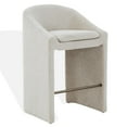 thumbnail image 3 of Safavieh Kagan Wood and Stainless Steel Barstool in Cream, 3 of 7