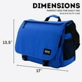 thumbnail image 5 of J World Unisex Thomas 16" Messenger Bag With Laptop Sleeve For School And Travel, Cobal Blue, 5 of 7