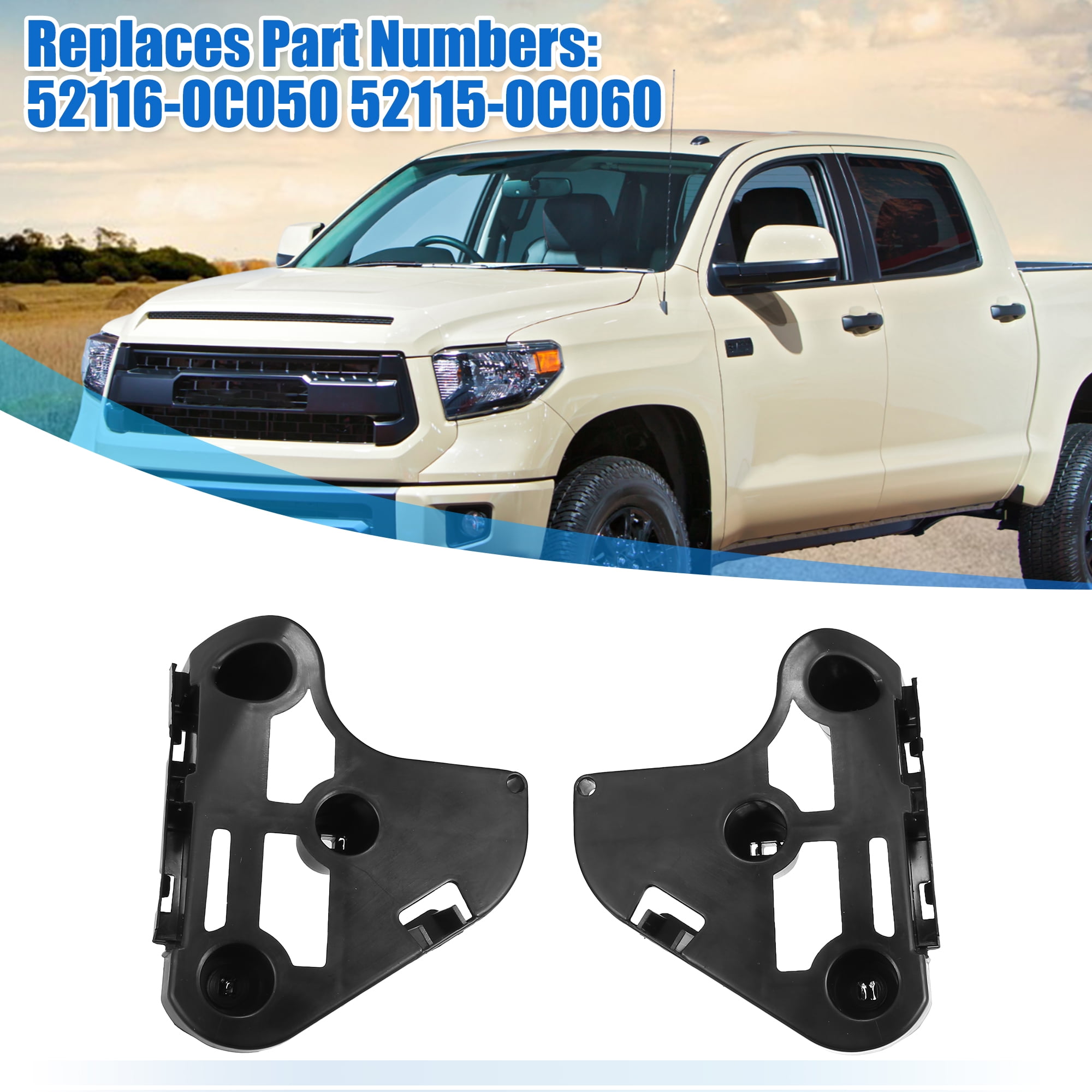 Unique Bargains Front Bumper Mounting Support Bracket for Toyota Tundra 2007-2014