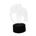 thumbnail image 4 of Raindrops Cute Night Light Plug In 3D Acrylic Elephant Table Lamp White 1Set, 4 of 8