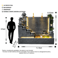 thumbnail image 2 of 6.6 Outdoor Rockery Fountain Retro Yard Garden Home Villa Decoration Large Fountain Waterfall Concrete Fountains Housewarming Gift, 2 of 9