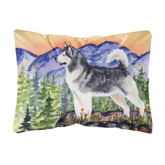 Carolines Treasures SS8157PW1216 Alaskan Malamute Decorative Canvas Fabric Pillow, Large, Multicolor