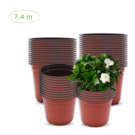 100 Pack Plastic Plant Pots Seedling Cups Plant Container Nursery Pots Fit for Seeds Germination, Seedlings Growing, Succulents Planting, Seeds Starting