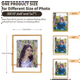 Metal Picture Frame 8X10, for Multiple Photo Sizes (6X8, 5X7,8X10