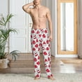 thumbnail image 2 of Susaid Christmas Hat Print Mens Pajama Pants Set Sleep & Lounge Pants, PJ Bottoms with Pockets and Button Fly-XX-Large, 2 of 6