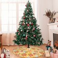 thumbnail image 7 of Sikiie Cute Pizza In Various 30-48 inches {designName} Print Christmas Tree Skirt Snowman Xmas Tree Skirt with Edge Christmas Decorations for Holiday Party48", 7 of 7