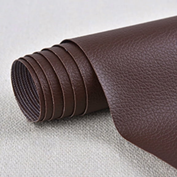 XMHYTOP Dark Brown Self-Adhesive Leather Repair Patch (23.6X9.8 Inch), All-Purpose Vinyl Tape for Couches, Furniture, Car Seats, Cabinets, Walls & Handbags, 1 Sheets