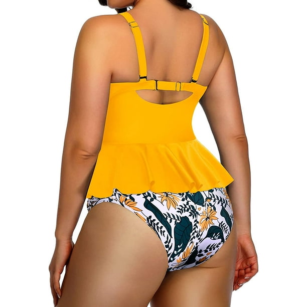  Yonique Women High Waisted Bikini Bottom Full Coverage