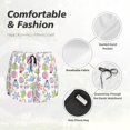 thumbnail image 4 of Balery Pastel Christmas Cookies Pantalones cortos deportivos para mujer con forro y dos bolsillos, elásticos, para entrenamiento, gimnasio, yoga-Small, 4 of 7