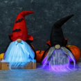 thumbnail image 5 of Décoration d'Halloween Lumières Rudolph Nain Poupée Sans Visage Accessoire de Festival Fantôme, 5 of 5