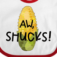 thumbnail image 4 of Inktastic Aw, Shucks Corn on the Cob Humor Boys or Girls Baby Bib, 4 of 4