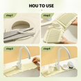 thumbnail image 4 of Faucet Mat for Kitchen Sink,2024 New Kitchen Sink Splash Proof Silicone Drainage Mat,Splash Guard for Kitchen Sink Area,Sink Faucet Mat Splash Guard for Kitchen Bathroom (Gray, Standard), 4 of 5