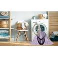 thumbnail image 2 of Ahgly Company Machine Washable Indoor Rectangle Transitional Purple Flower Purple Area Rugs, 2' x 4', 2 of 7