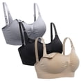 thumbnail image 1 of OUSITAID Womens Sleeping Nursing Bra Wirefree Breastfeeding Maternity Bralette, 1 of 6