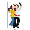 thumbnail image 6 of Personalized Best Friend Ornament 2024 - Brunette Friends Love and Friendship Christmas Ornaments, 6 of 10