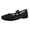 Black, variant on GPOECD Ballerina Embroidered Flat Mary Jane Shoes for Casual Everyday Wear Classic Square Toe on Footwear Womens Shoes White,42