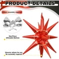 thumbnail image 3 of 6PCS Star Balloons, 22Inch Black Red and Silver Explosion Star Balloon Foil Balloons Spike Cone Balloon for Graduation Birthday Anniversary New Year Kids Boys Party Decorations, 3 of 16