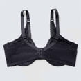thumbnail image 7 of VBEWZET Women Plus‑Size Ultra‑Thin Floral Lace Underwire Bra Support Scalloped‑Edge Brassiere Black 44, 7 of 7