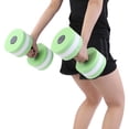 thumbnail image 5 of DOACT 2pcs Water Float Dumbbells Bodybuilding Training Fitness Yoga Barbell 3Colors, 5 of 8