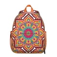 thumbnail image 1 of Spiritual Students Backpack - Healing Energy and Mystic Boho Mandala Pattern with Abstract Colorful Ornament, Comfortable Adjustable Straps for School, 1 of 6