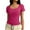 #7Hot Pink, variant on Byworldtasic Womens Basic Square Neck Short Sleeve T Shirt Slim Fit Tee Summer Y2k Going Out Crop Tops