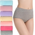 thumbnail image 3 of Ropa interior de algodón 95% para mujer, ropa interior sexy de algodón de color sólido, bragas para mujer, 3 of 6