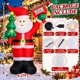 thumbnail image 4 of Moonsun 8 FT Christmas Inflatable Santa Claus with Built-In LEDs, Blow-Up Santa for Xmas,Yard,Garden, Lawn, Indoor, Outdoor, Winter Decor, 4 of 8