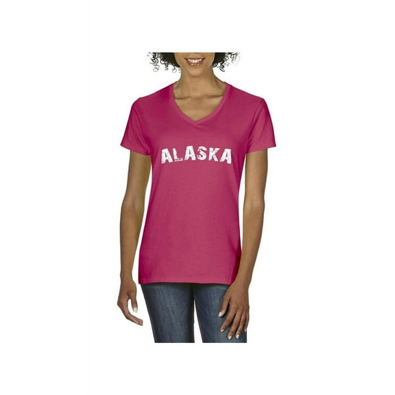 Normal is Boring - Women's T-Shirt V-Neck Short Sleeve, up to Women Size 3XL - Alaska