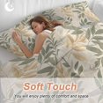 thumbnail image 5 of Sage Green Yellow Botanical Bedding 3 Piece Duvet Cover Set California King, Vintage Spring Summer Soft Microfiber Comforter Cover with Zipper Closure & Pillowcases, FadeResistant Quilt Cover, 5 of 9