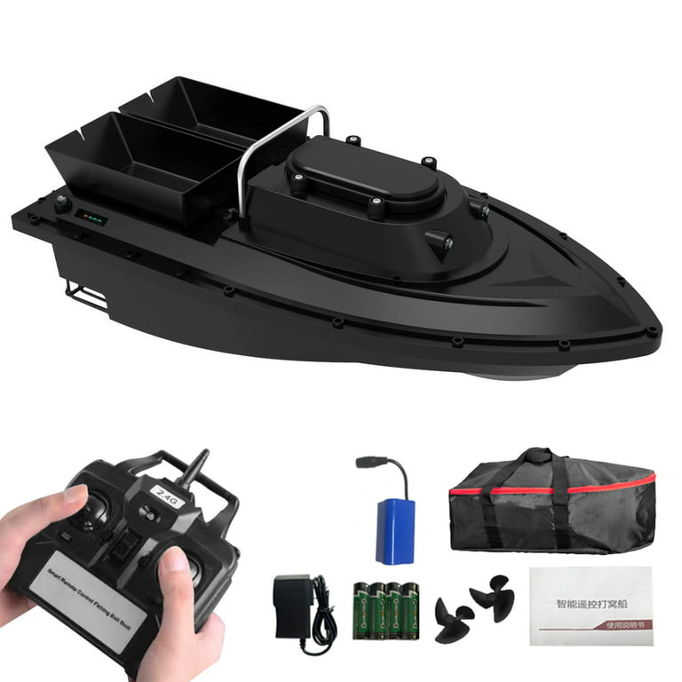 MIXFEER Smart RC Fishing Bait Boat 400-500M Wireless Remote Control Fishing  Feeder Boat Ship with LED Night Lights