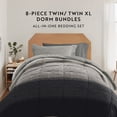 thumbnail image 6 of Noble Linens 8 Piece Dorm Bedding Bundle, Comforter & Sheet Set, Pillows, Laundry Bag, 6 of 8