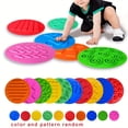 thumbnail image 3 of LEEYNEER Assorted Color & Pattern Round Sensory Mats - Textured Stepping Discs for Youngsters  Tactile Stimulation & Cognitive Development  Non-Slip Play Mat for Home & Classroom  Classro, 3 of 6