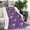 Purple, variant on Purple Fairy Unicorn Pattern Blanket,Comfortable Soft Flannel Throw Blanket,All Season,Warm Lightweight Blankets for Sofa Bed Couch Living Room Chair,30"x40"