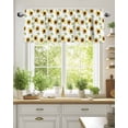 thumbnail image 2 of Curtain Valance for Windows,Watercolor Summer Sunflowers Kitchen Valances Rod Pocket Short Curtains,Pastoral Plant Window Treatment Panel for Bedroom Bathroom 42x12in, 2 of 9