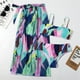 thumbnail image 4 of Gibobby Bañador de una pieza Traje de baño Bikini femenino Traje de baño sexy de dos piezas Traje de baño de verano conciso Conjunto de tankinis(Verde,G), 4 of 4