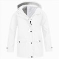 thumbnail image 5 of zuwimk lightweight Jacket for Girls Kids Toddler Girls' Print Water-resistant Jacket(6-7 Years,White), 5 of 7
