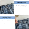 thumbnail image 5 of 4 Sets Waist Adjustment Buckles Adjustable Pants Buttons Nail Free Waist Buckles Jeans, 5 of 6